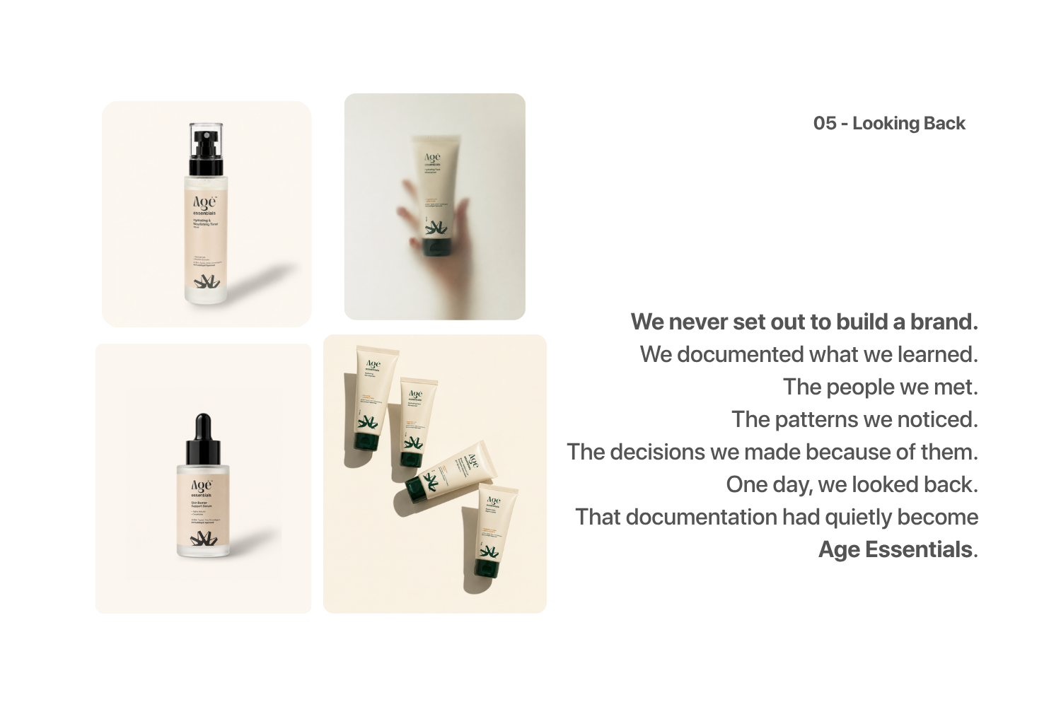 Age Essential skincare collection